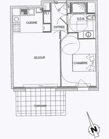 Vente Appartement42,5 m² - 2 Pièces - PLESCOP (56890)
