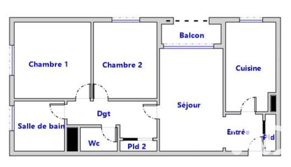 Appartement à vendre 3 pièces 65 m² Bougival