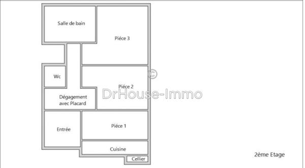 Appartement à vendre 3 pièces de 67 m²