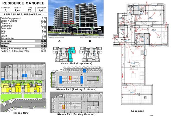 Achat appartement près de FORT DE FRANCE - 3 pièce(s) - 99 m² - 370 000 €
