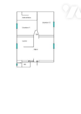 Appartement T3 plein de charme au cœur de Nantes – résidence en impasse privée