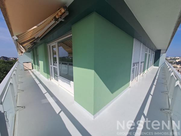 Appartement lumineux avec balcon au dernier étage secteur Saint-Martin Jaurès Le Mans