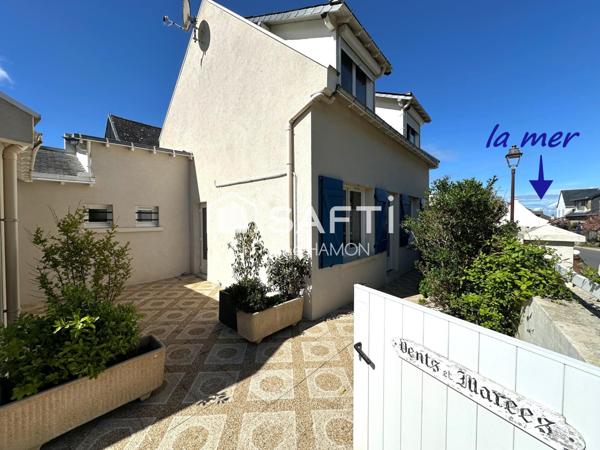 A 2mn de la mer maison meublée avec cour et garage