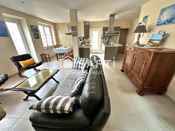 A 2mn de la mer maison meublée avec cour et garage