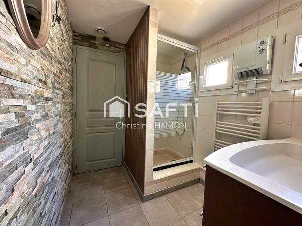 A 2mn de la mer maison meublée avec cour et garage