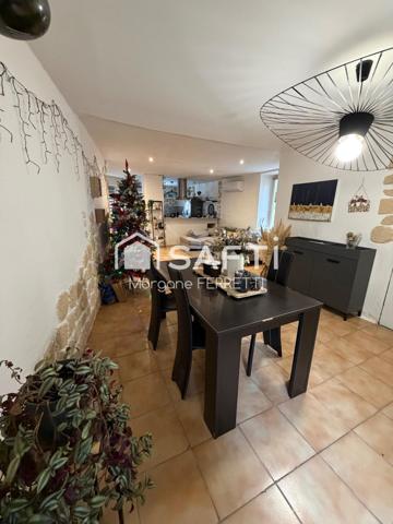 MAISON DE VILLAGE 112 M² AVEC COUR DE 20 M² ET TERRASSE DE 13 M² + ANNEXE