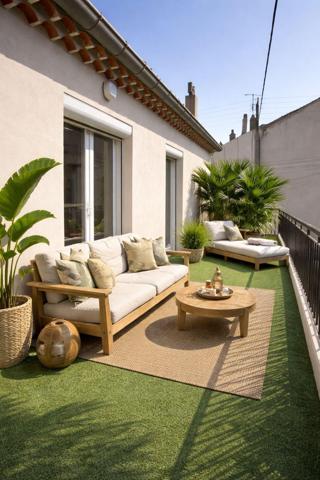 Maison de ville avec jardin, terrasse et garage