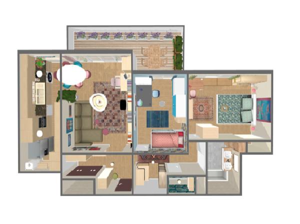 Appartement 3 pièces - 72 m²