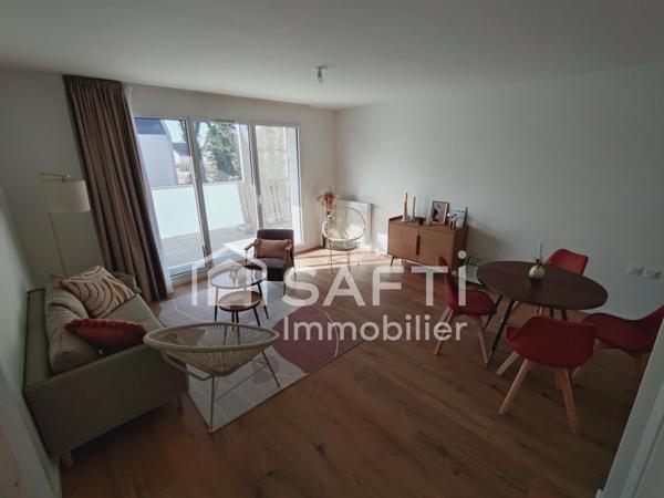 Vivez entre terre et mer à Crac'h : un T2 lumineux avec jardinet et terrasse, idéal pour savourer chaque instant !