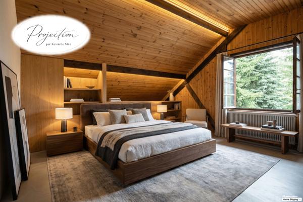 Maison mitoyenne à rénover vue montagnes & rivière,T12 400m² avec terrain de 1074m² et caves