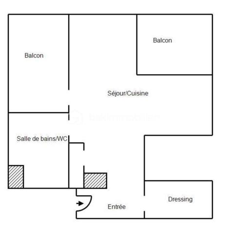 Appartement de 56 m²