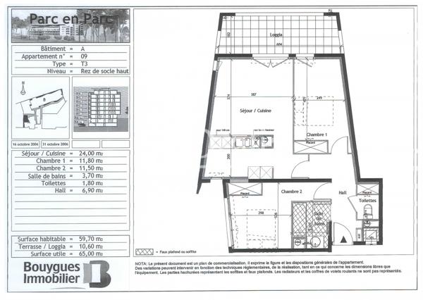 Appartement · Location Montpellier (34000) 3 pièces · 60m²