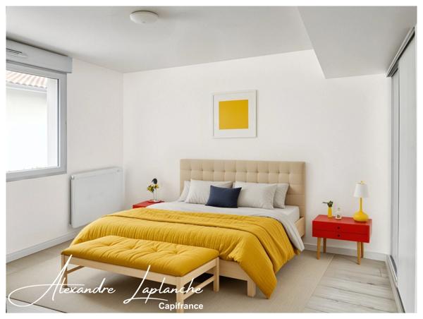 Appartement à vendre 3 pièces SAINT ORENS DE GAMEVILLE (31) avec terrasse et double parking privé en résidence sécurisée.