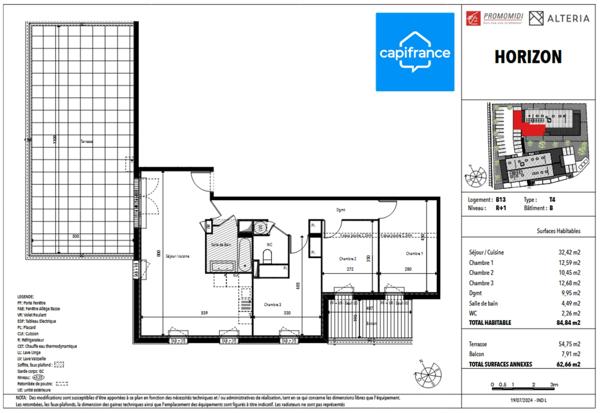 Appartement à vendre 4 pièces PINS JUSTARET (31)