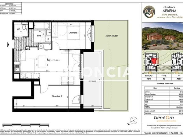 À vendre Appartement 3 pièces 62.19 m² - La Plagne Tarentaise 73210