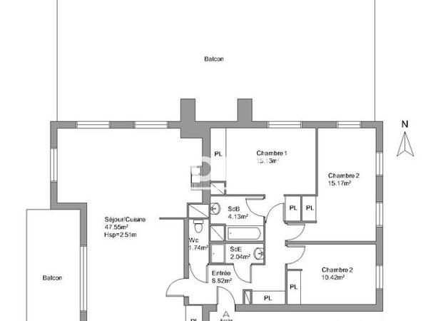 Location Appartement 4 pièces 105 m² - 10/12 CHEMIN DE LA PATELIERE Francheville 69340