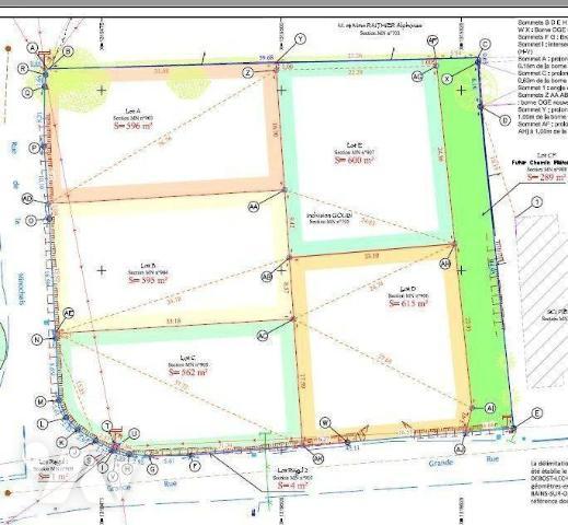 Bourg, Proximité immédiate des commerces et écoles, beau terrain à viabiliser de 596 m², Raccor...