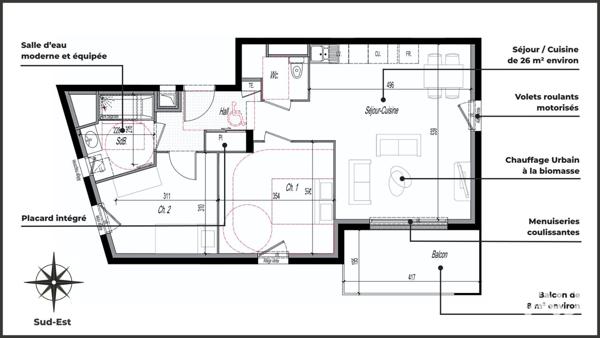 Appartement à vendre 3 pièces 61 m² Clermont-Ferrand