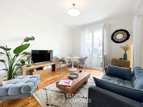 Rennes – Cœur de ville Élégant T3 meublé avec balcon et vue dégagée