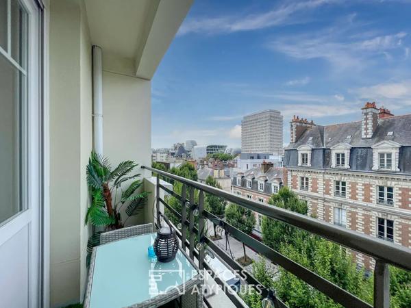 Rennes – Cœur de ville Élégant T3 meublé avec balcon et vue dégagée