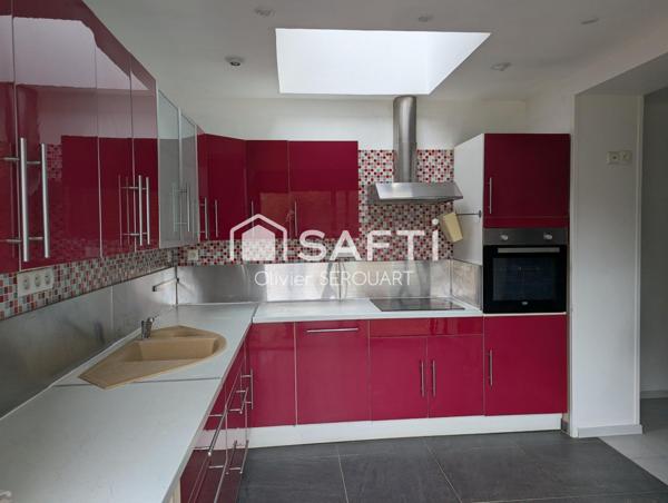 À VENDRE – Maison entièrement rénovée de 105 m² avec jardin et garage