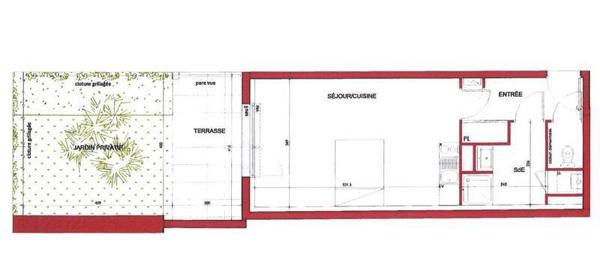 Appartement 1 pièce - 44000 Nantes -  VIARME