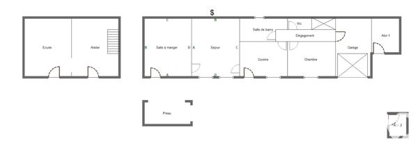 Maison à vendre 4 pièces 85 m² La Rochénard