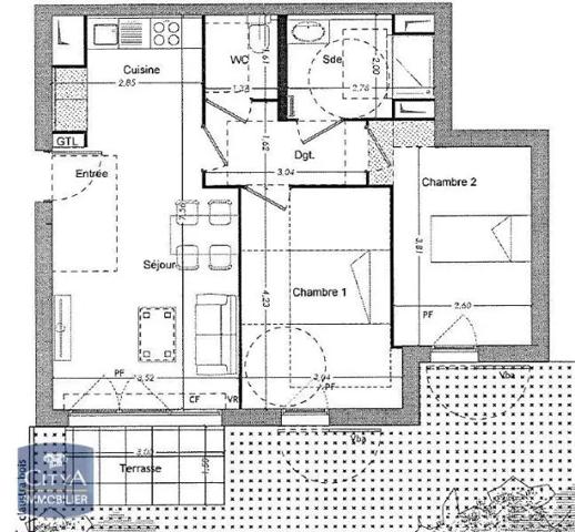 Appartement à louer 3 pièces 57.96m² Mennecy (91540)