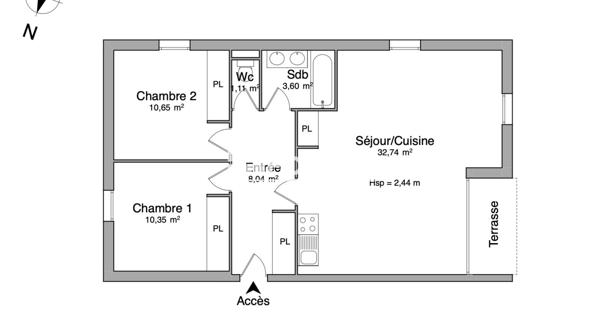 Location Appartement 3 pièces 66.49 m² - Arles 13200