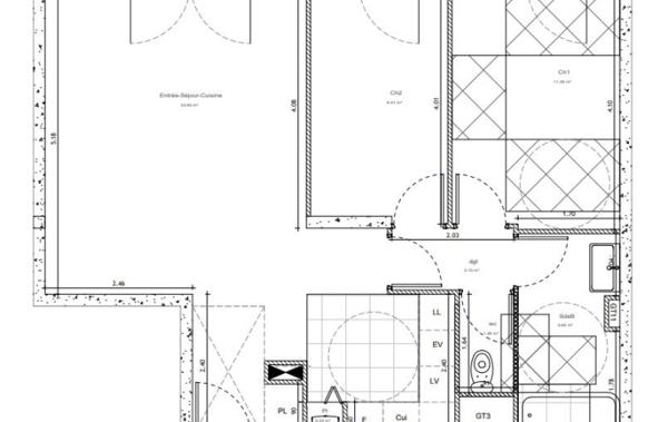 Vente Appartement P3 3P 63m2 sud - cave et parking neuf Malakoff   