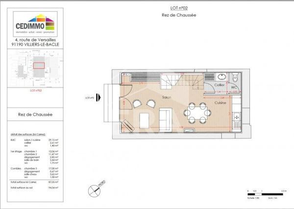 Vente / Maison contemporaine 4 Pièces / Villiers Le Bâcle / 91190