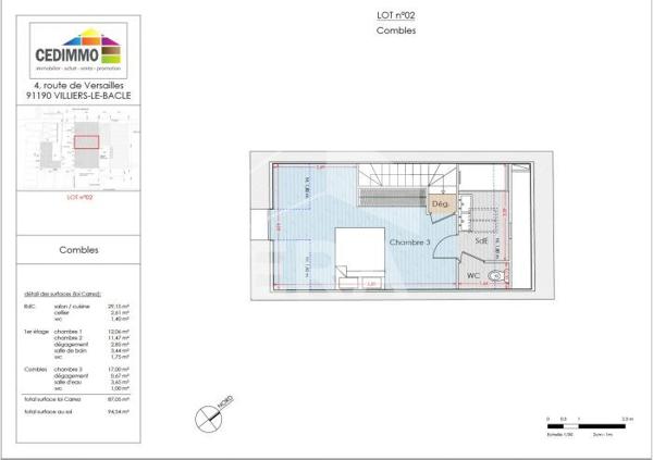Vente / Maison contemporaine 4 Pièces / Villiers Le Bâcle / 91190