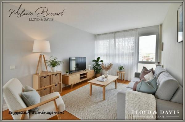 Appartement T3 au cœur des parcs, résidence sécurisée