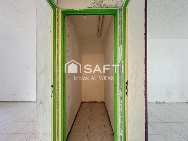 Appartement lumineux à rénover, fort potentiel