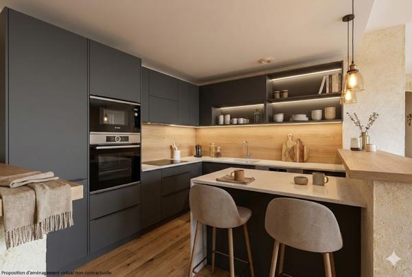 Appartement au dernier étage dans une bâtisse en pierres