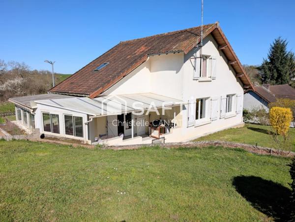 Maison 87m², 3 chambres, garage, terrain.