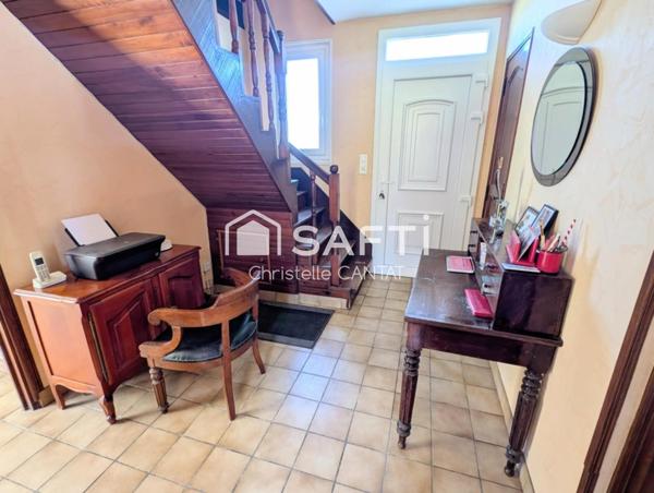 Maison 87m², 3 chambres, garage, terrain.