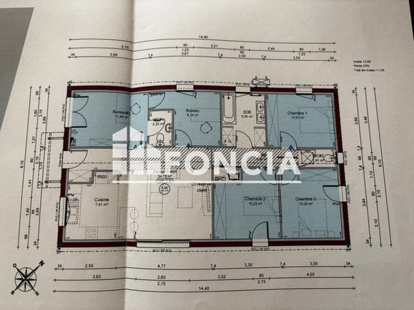 Location Maison 5 pièces 98.37 m² - 323 ALLEE DE JONQUIERES Boe 47550