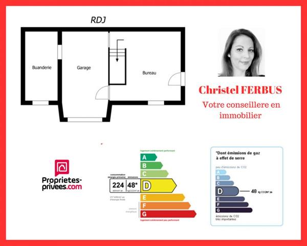 93320 LES PAVILLONS SOUS BOIS - Maison  86,14 m2- 2 Chambres - Garage -