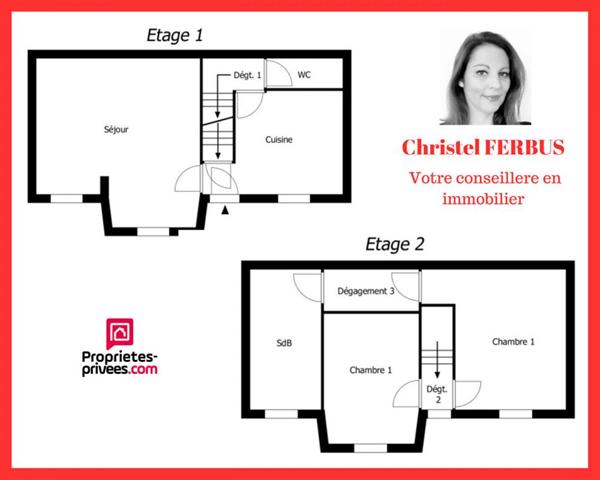 93320 LES PAVILLONS SOUS BOIS - Maison  86,14 m2- 2 Chambres - Garage -