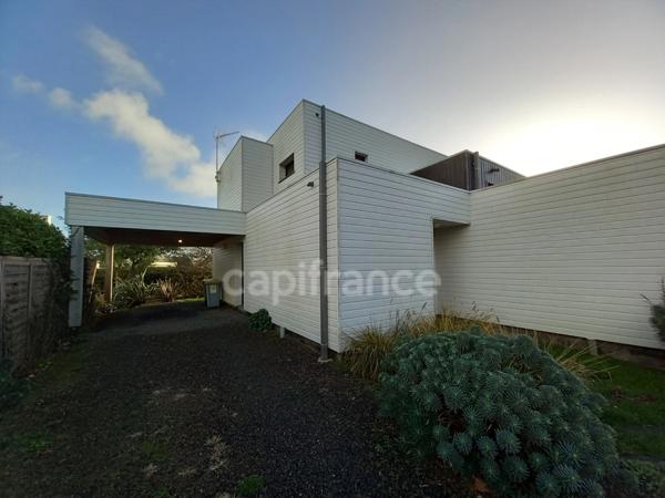 Maison contemporaine à Ossature bois TREGASTEL (22)