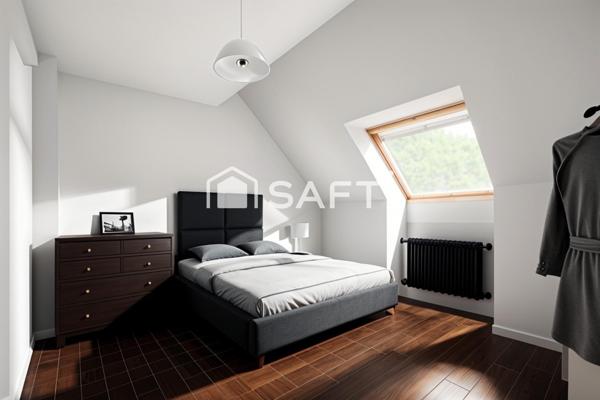 Maison familiale de 102 m2  avec un beau jardin de 680 m2