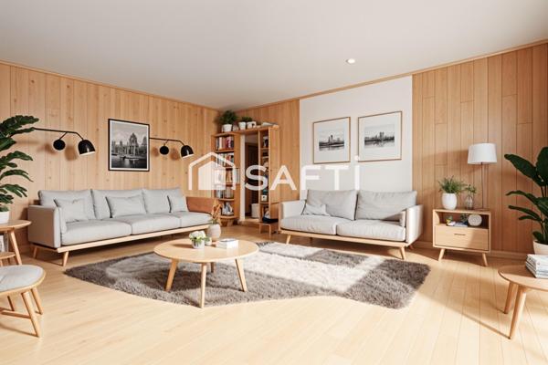 Maison familiale de 102 m2  avec un beau jardin de 680 m2