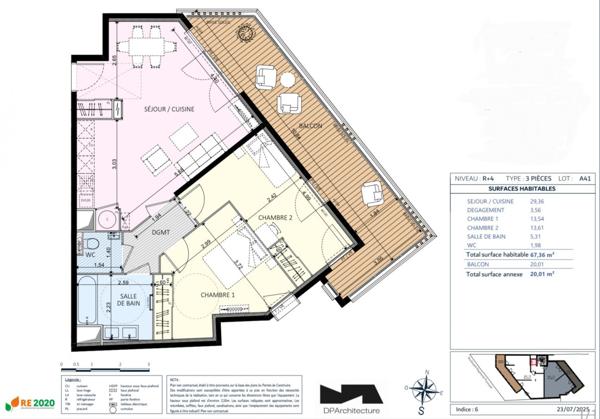 Antibes Juan-les-Pins – 3P Appartement - Nouvelle résidence intimiste à 7 min des plages