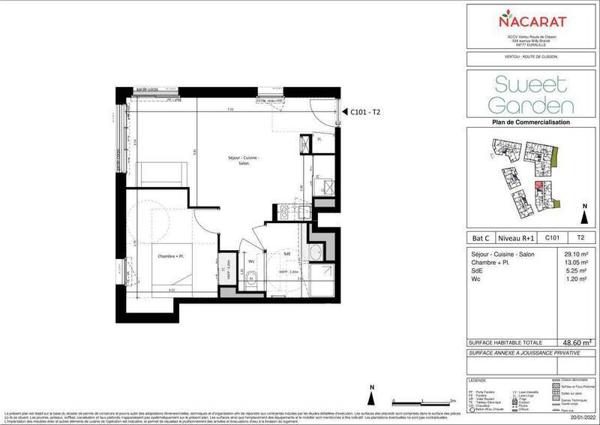 Appartement 2 pièces - 44120 Vertou