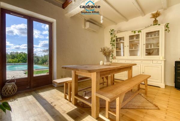 Propriete à vendre 9 pièces MONTAYRAL (47) 190m2 habitables sur terrain de 6689m2 avec piscine