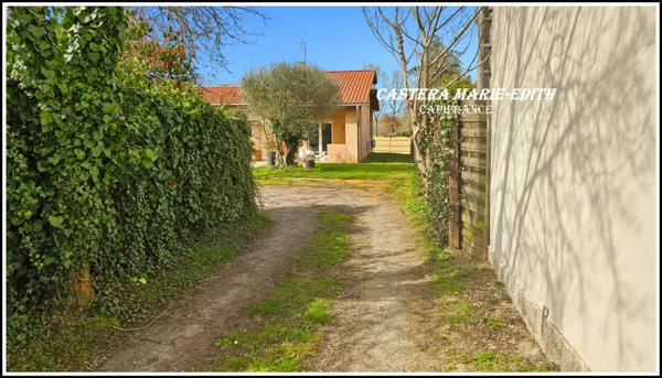 Maison PLAIN-PIED 110,23 M² - 6 pièces - 3 chambres + Mezzanine -Garage - Piscine neuve - PARCELLE 949 M² SEGOUFIELLE (32)