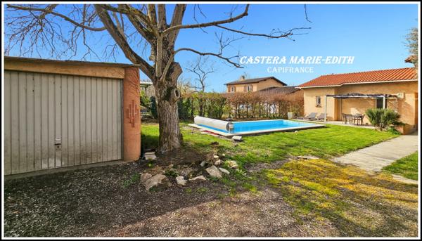 Maison PLAIN-PIED 110,23 M² - 6 pièces - 3 chambres + Mezzanine -Garage - Piscine neuve - PARCELLE 949 M² SEGOUFIELLE (32)