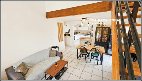 Maison PLAIN-PIED 110,23 M² - 6 pièces - 3 chambres + Mezzanine -Garage - Piscine neuve - PARCELLE 949 M² SEGOUFIELLE (32)