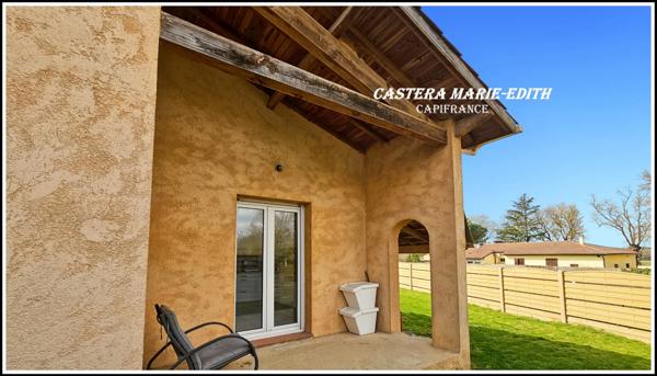 Maison PLAIN-PIED 110,23 M² - 6 pièces - 3 chambres + Mezzanine -Garage - Piscine neuve - PARCELLE 949 M² SEGOUFIELLE (32)